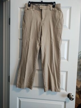 Women's Lee Comfort Waistband Khaki Straight-Leg Pants